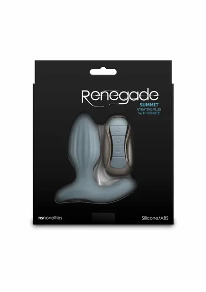 NS Novelties Renegade Summit Silicone Remote-Controlled Anal Plug Black