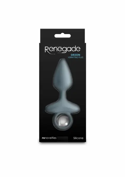 Renegade Orion акумулаторен вибриращ силиконов анален разширител, черен