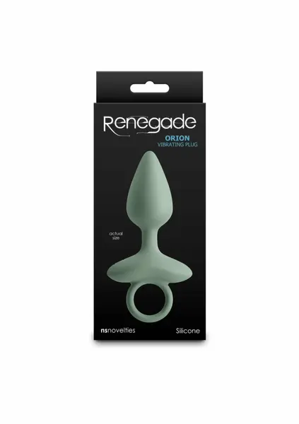 NS Novelties Renegade Orion Vibrating Plug Silicone Rechargeable Black