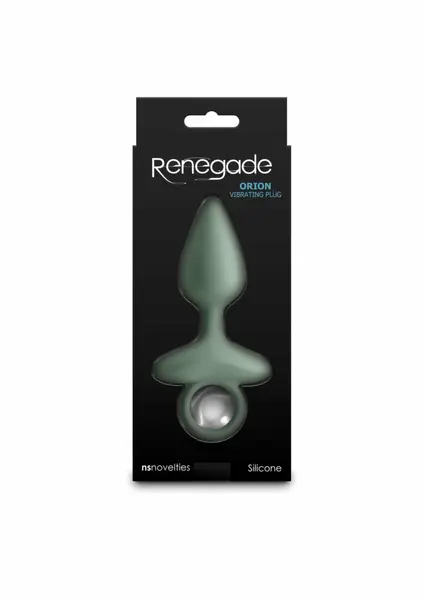 NS Novelties Renegade Orion Vibrating Plug Silicone Rechargeable Black