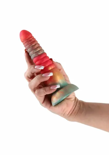 NS Novelties Colours Stacked 6 Inch Silicone Model, Tri-Colored, Satin Surface