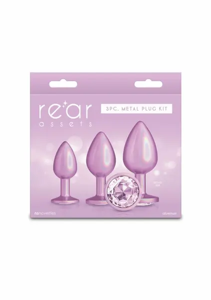 NS Novelties Trainer Kit Iridescent Pink 3-Piece Set Chrome Finish