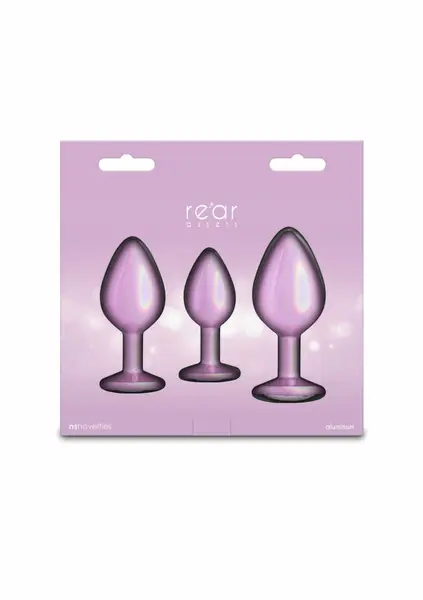 NS Novelties Trainer Kit Iridescent Pink 3-Piece Set Chrome Finish