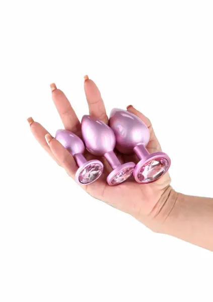 NS Novelties Trainer Kit Iridescent Pink 3-Piece Set Chrome Finish