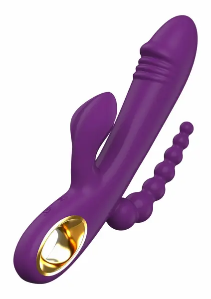 ToyJoy Caleona Triple Temptation Multi-Zone Vibrator Pink 10 Modes 8713221841834