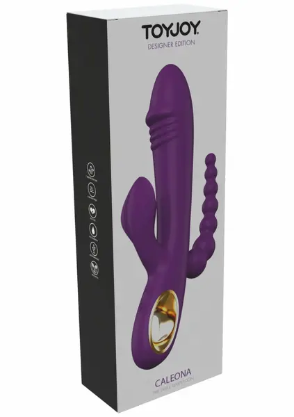 ToyJoy Caleona Triple Temptation Multi-Zone Vibrator Pink 10 Modes 8713221841834