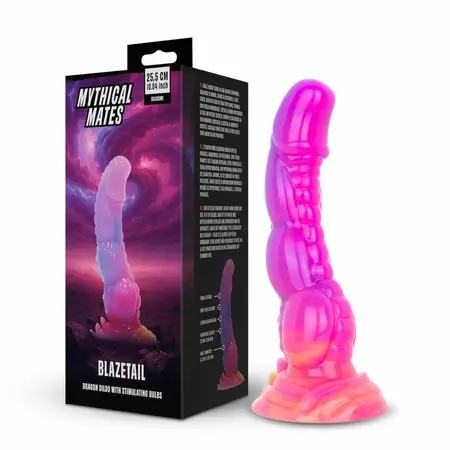 Blazetail силиконово фентъзи дилдо дракон, 25 см