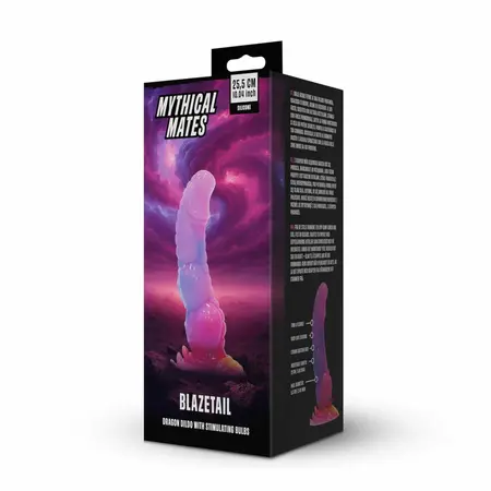 Blazetail силиконово фентъзи дилдо дракон, 25 см