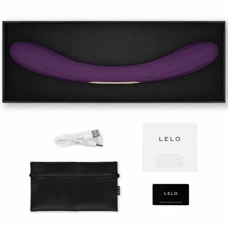 LELO Boomerang Double-Ended Vibrating Device Purple USB Waterproof