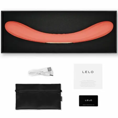 LELO BOOMERANG Double-Ended Vibrating Device Coral Red Waterproof