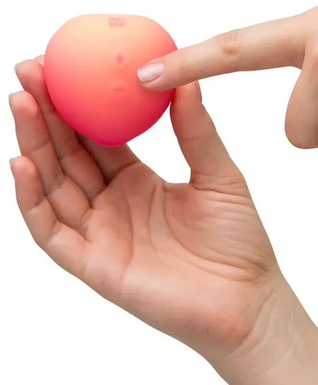 ROMP Pink Peach Compact Air Pulse Stimulator, Waterproof, Silicone