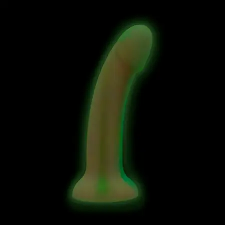 Easytoys Dildo Collection Candy Swirl Pink Silicone Glow-in-the-Dark 18cm