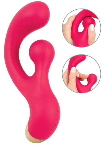 Sweet Smile G-Spot Vibrator with Rotation, Dual Motors, 18 cm, Purple