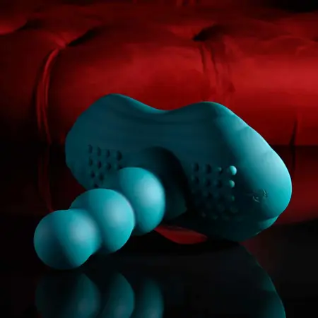 Playboy Have A Seat Ride-On Vibrator Green - Remote, 45 Modes, Silicone