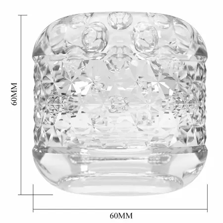 Pretty Love Cary Double Entry Manual Intimate Device Transparent 6x6cm