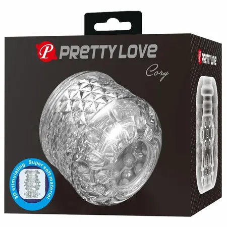 Pretty Love Cary Double Entry Manual Intimate Device Transparent 6x6cm