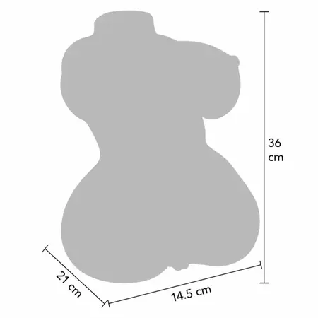 HIDDEN DESIRE Bangers Juicy Double D Torso Intimate Machine 5kg TPE