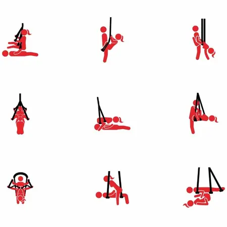 Hidden Desire Extreme Lovers Adjustable Freestanding Swing 180cm Stand