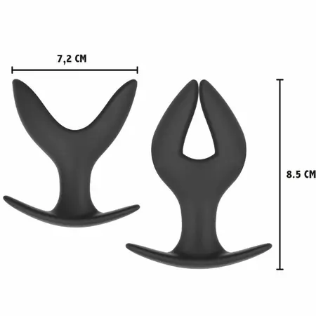 HIDDEN DESIRE Extreme Anchor Plug Large - Medical Silicone, Black