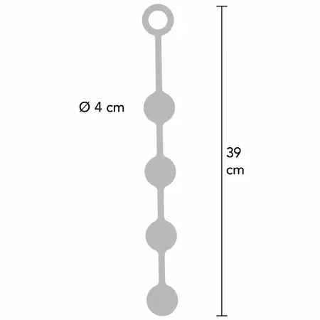 Hidden Desire Extreme Heavy Anal Balls Large 39cm Silicone Weighted System