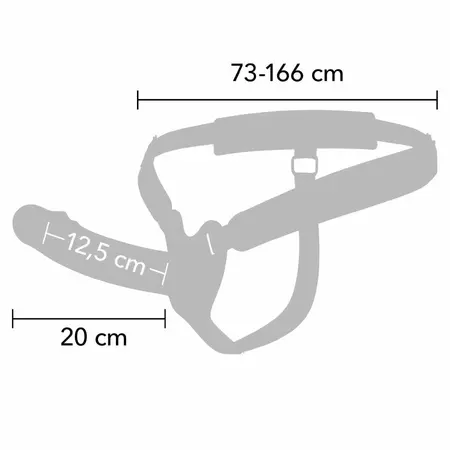 HIDDEN DESIRE Inferno Strap-On Extension Sleeve 20cm Adjustable Harness