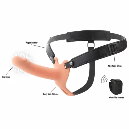 Hidden Desire Inferno Vibrating Extension Strap-On 16 cm, Silicone, Remote