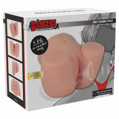 Hidden Desire Bangers Juicy Sucking Torso 4kg - Vibration & Suction System