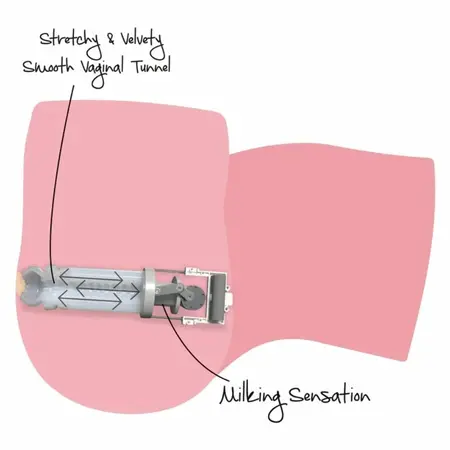 Hidden Desire Big Ass Milking Torso 16kg, TPR, Rechargeable, Waterproof