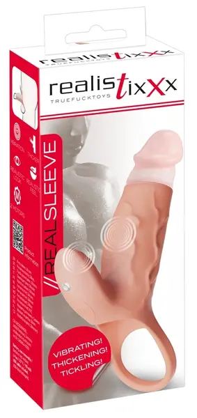 Realistixxx Real Sleeve Clit S Silicone Intimate Machine with Vibrations