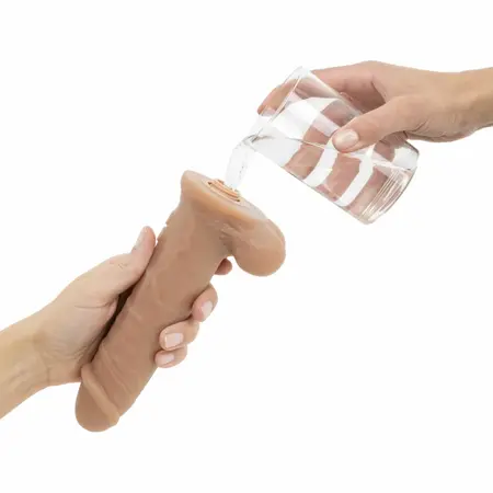 Real Fantasy Hunter Intimate Device with Squirting System & Remote, 22cm
