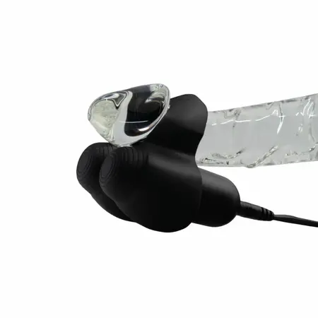 Hot Octopuss JETT TURBO Black - Adjustable Vibrating Silicone Ring