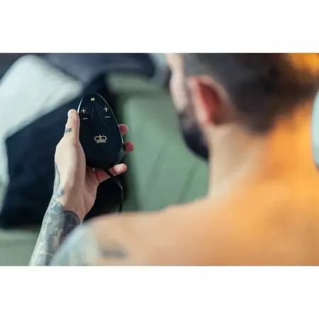 Hot Octopuss JETT TURBO Black - Adjustable Vibrating Silicone Ring