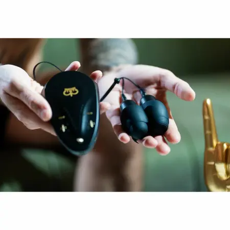 Hot Octopuss JETT TURBO Black - Adjustable Vibrating Silicone Ring