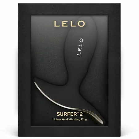 LELO SURFER 2 Unisex Vibrating Plug Black - Waterproof, App-Controlled