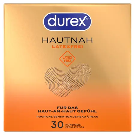 Durex Hautnah Latex Free 30 pcs - Anatomical Polyisoprene Condoms