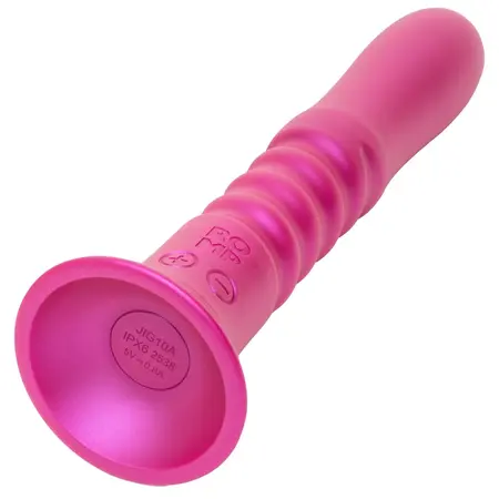 ROMP Jiggle Thrusting Silicone Intimate Device with Suction Cup, Purple