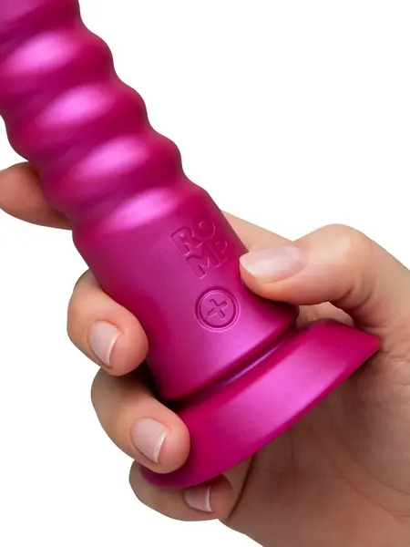 ROMP Jiggle Thrusting Silicone Intimate Device with Suction Cup, Purple