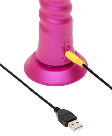 ROMP Jiggle Thrusting Silicone Intimate Device with Suction Cup, Purple
