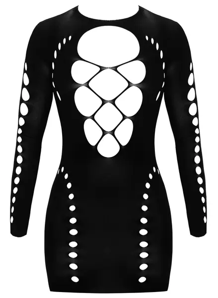 Cottelli Collection Fantasy Dress S-L Black, Seamless Stretch Design