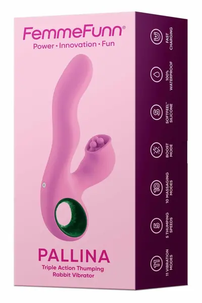 FemmeFunn Pallina Pink - Multi-Mode Intimate Wellness Device, SoftFeel™