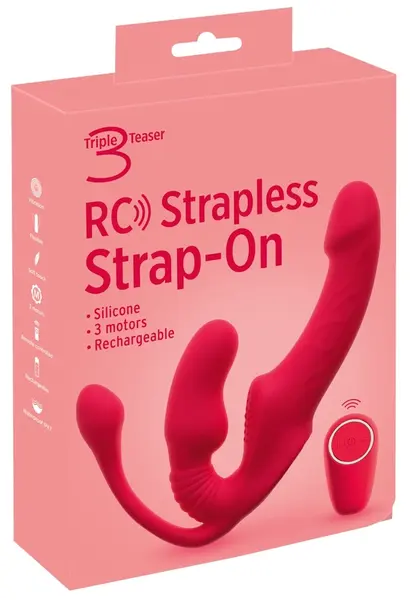 You2Toys Strapless Triple RC Silicone Intimate System, 3 Motors, Remote