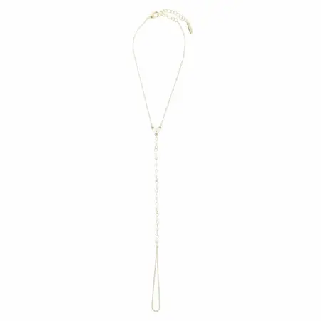 Otazu Pearl Anklet Cream - Elegant Adjustable Chain with Pearls One Size