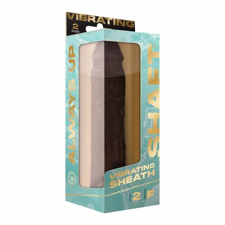 SHAFT Model F Vibrating Sheath Size 2 Mahogany FlexiSkin™ Silicone