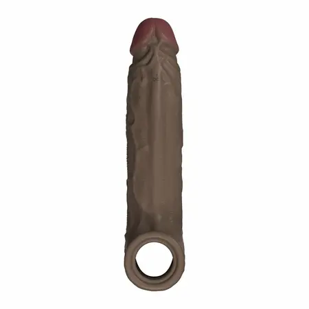 SHAFT Model F Vibrating Sheath Size 2 Mahogany FlexiSkin™ Silicone