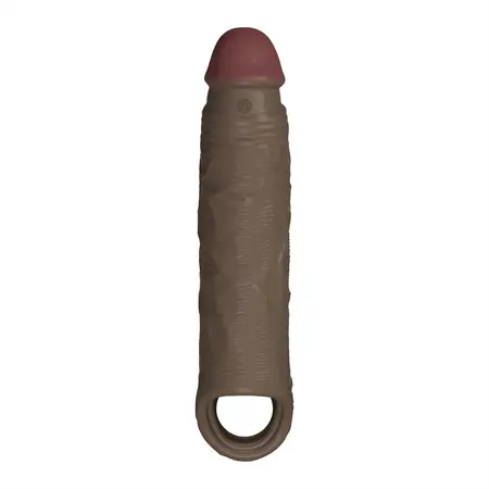 SHAFT Model F Vibrating Sheath Size 2 Mahogany FlexiSkin™ Silicone