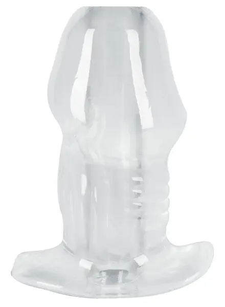 ANOS Tunnel Transparent Intimate Plug 10.2 cm TPE Hollow Design