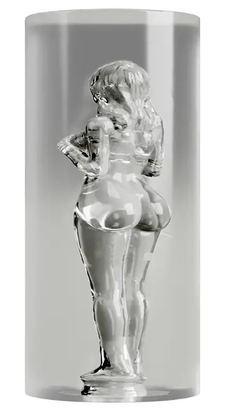 STROKER Female Shaped Tunnel Transparent Intimate Device 14.2 cm TPE