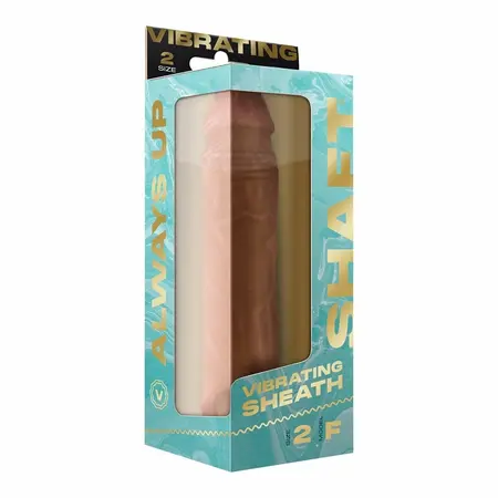 SHAFT Model F Vibrating Intimate Sheath Size 2 Oak FlexiSkin™ Silicone
