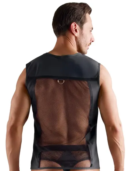 Svenjoyment Men's Net & Wetlook Shirt M Black Gold Details