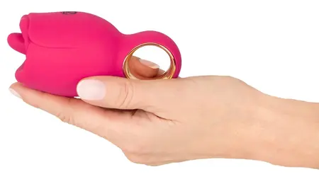 You2Toys Oral Fun Vibrator - 8-Mode Silicone Tongue, Pink, 11.3 cm